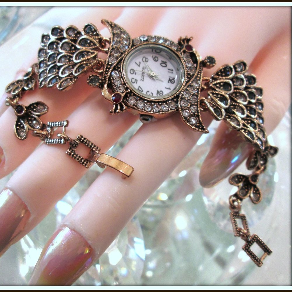 VINTAGE UNIQUE BRACELET WATCHES ANTIQUE GOLD FILLED